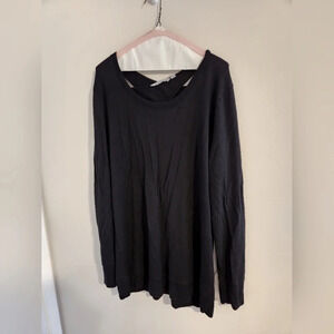 Athleta Black Sweatshirt Dress